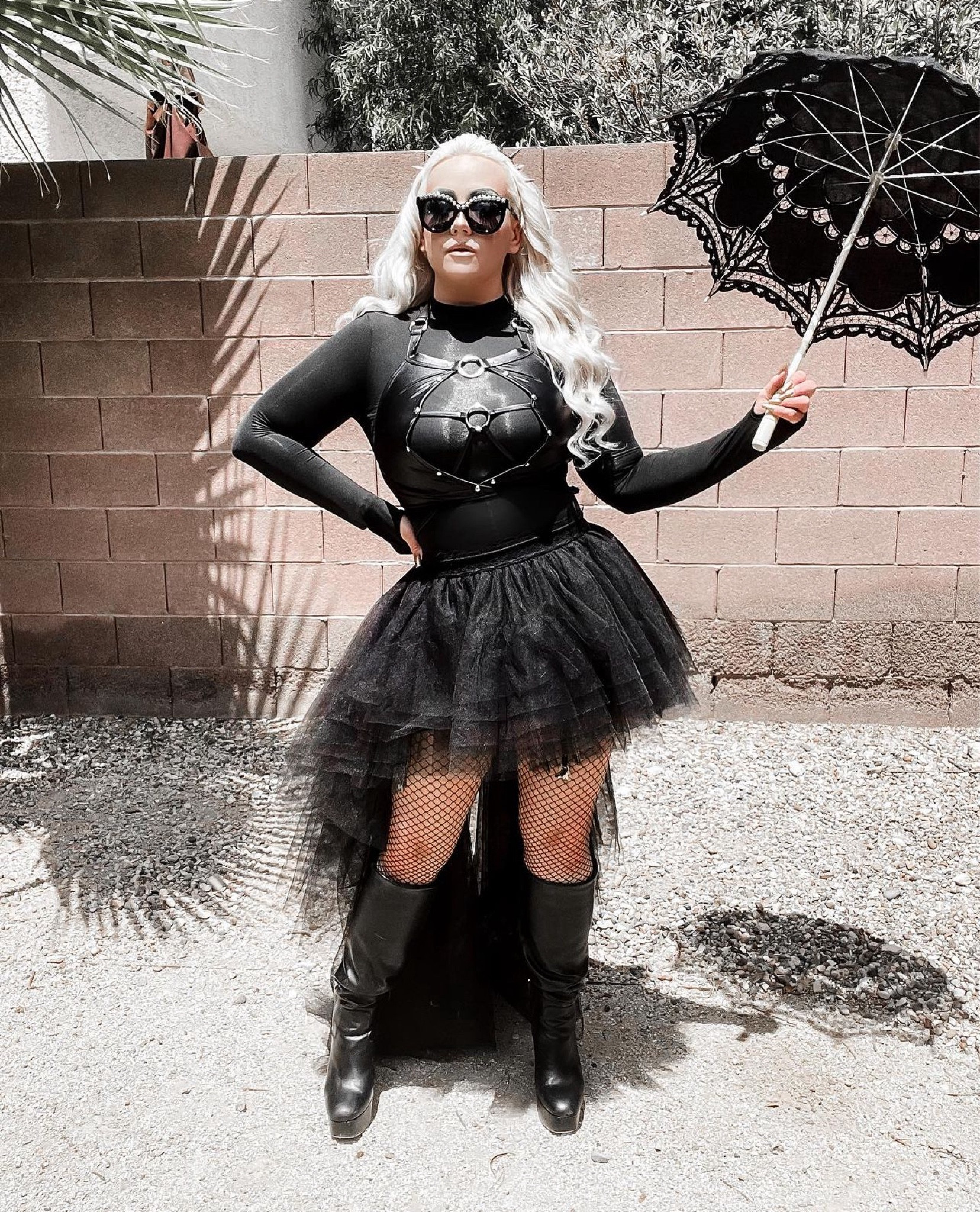 Full goth glam alt fashion fit! Remember goth glam is all about the lace and the tulle. The very girly side of goth subculture. Where trad goth is very gender friendly. 

#LTKSeasonal #LTKstyletip