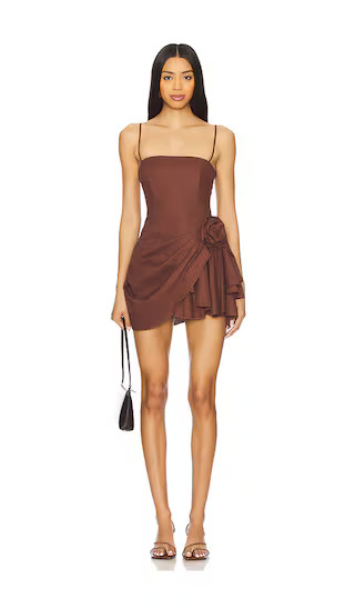 Rain Mini Dress in Brown | Revolve Clothing (Global)