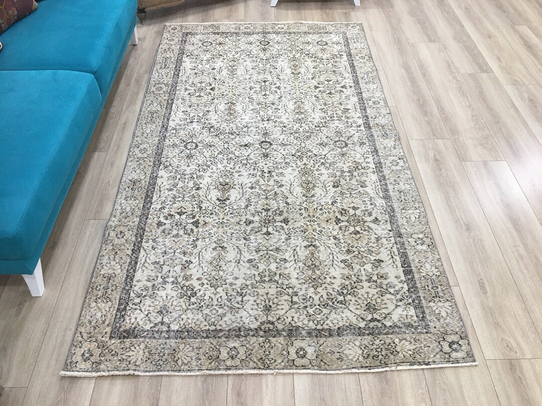 Nursery rug, Livingroom rug, Turkish rug, Oushak rug, Vintage rug, Area rug, Bohemian rug, Rustic... | Etsy (US)