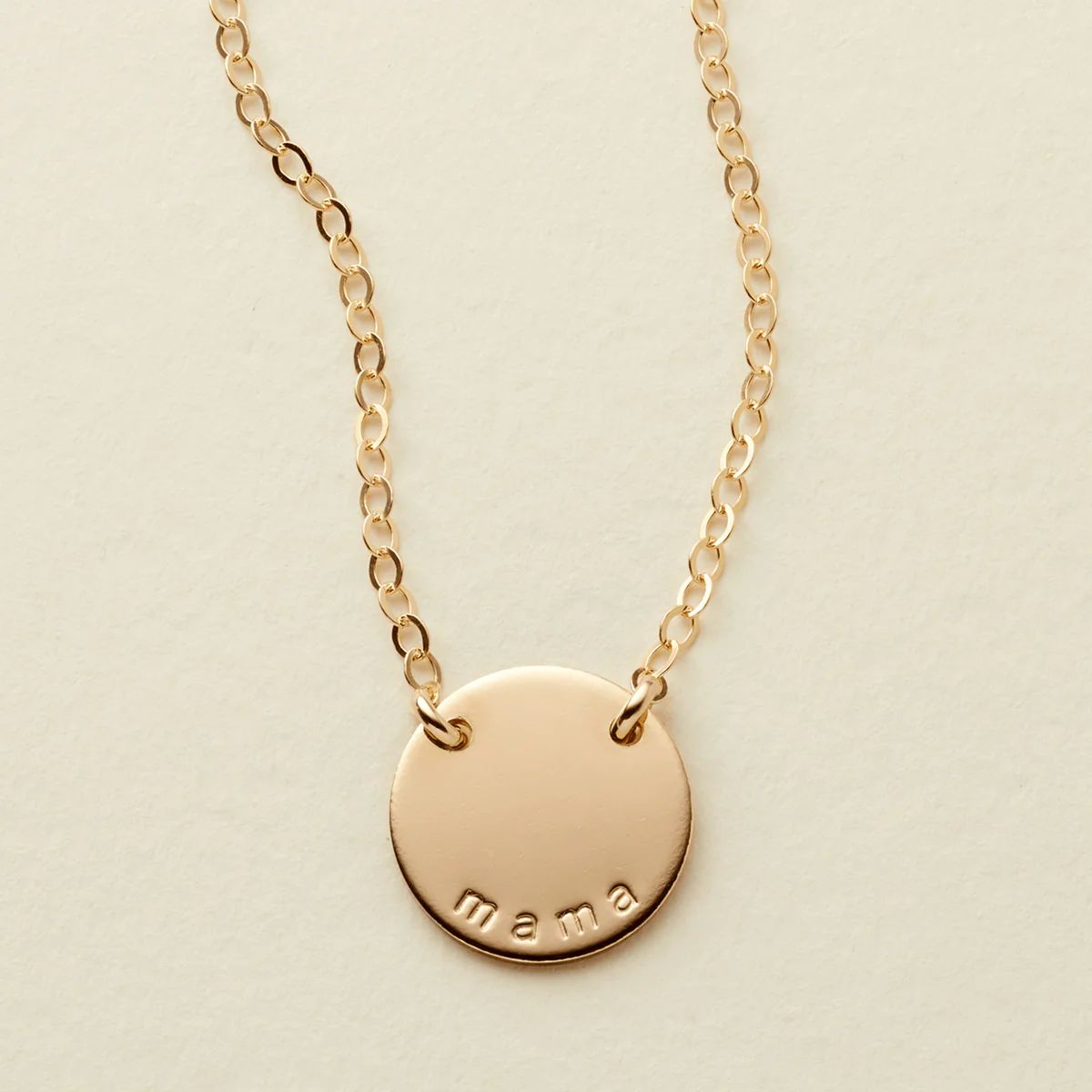 Made By Mary Mama Mini Zola Necklace | Minimalist, Hand Stamped | Made by Mary (US)