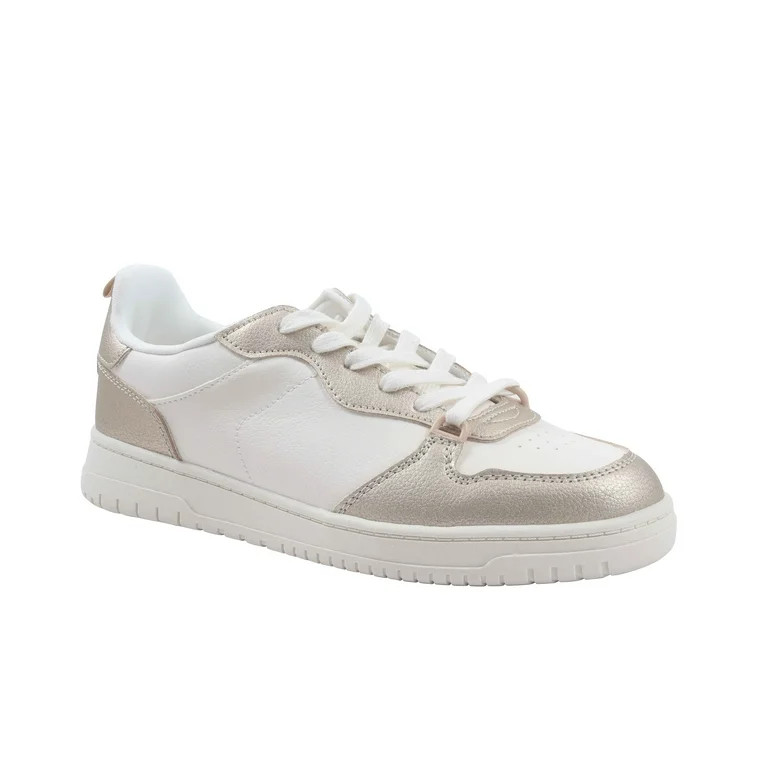 No Boundaries Women's Lace Up Court Sneakers | Walmart (US)