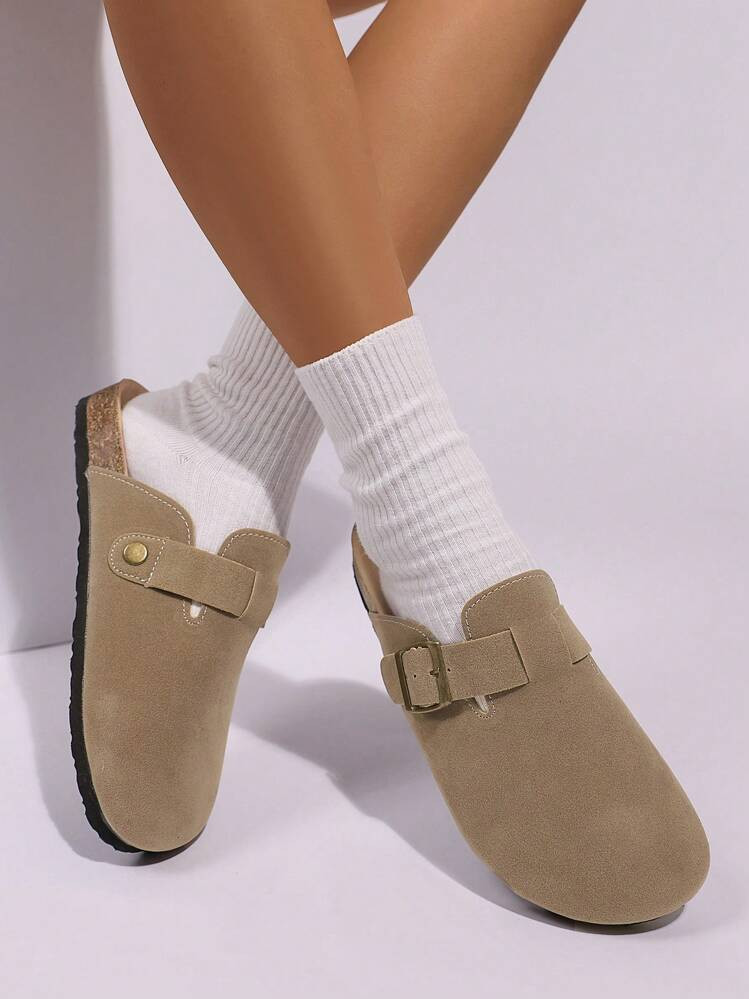 Boken Women's Spring 2024 New Thick Soled Slide Sandals, Slip-On Casual Loafers | SHEIN