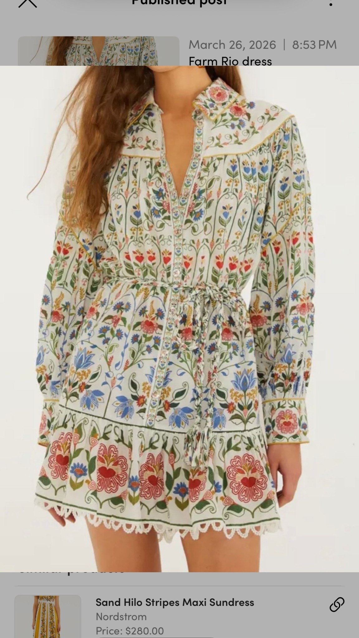 Farm Rio dress
Dress
Floral dress 

#LTKSeasonal