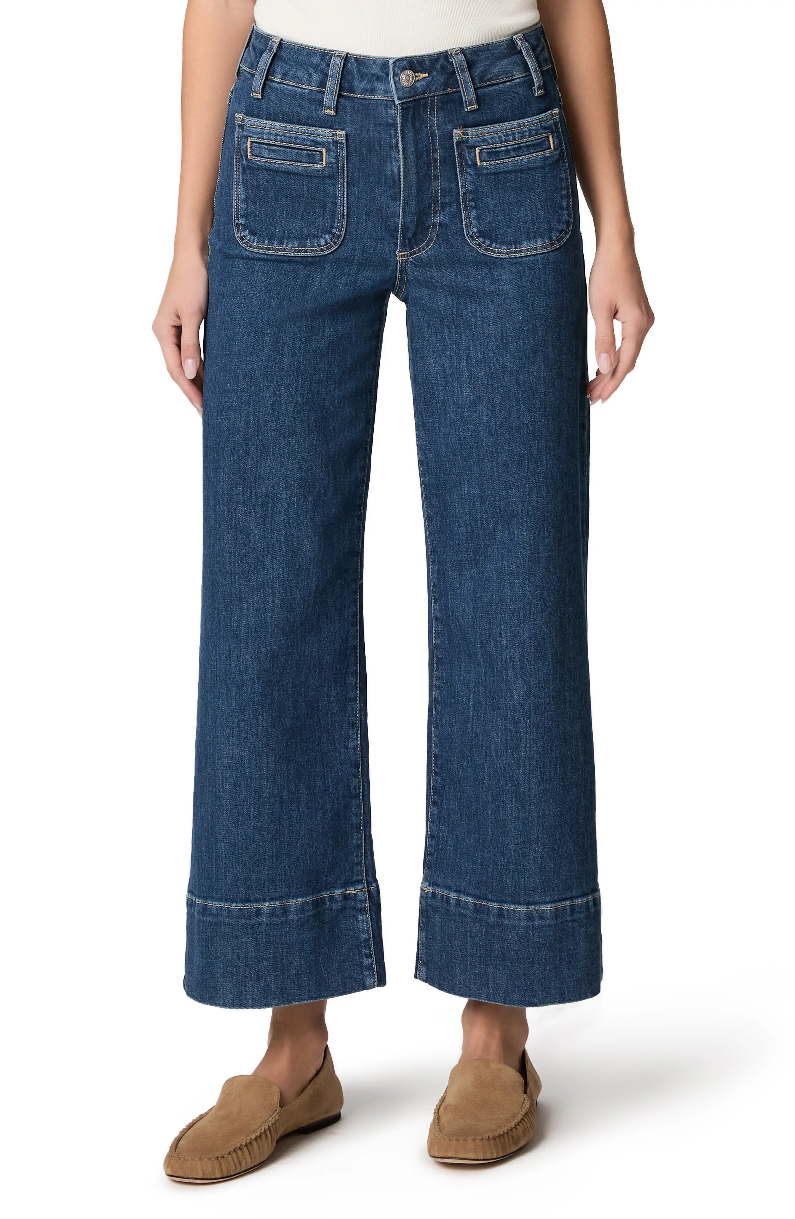 Anessa Front Pocket Ankle Wide Leg Jeans (Women) | Nordstrom | Nordstrom
