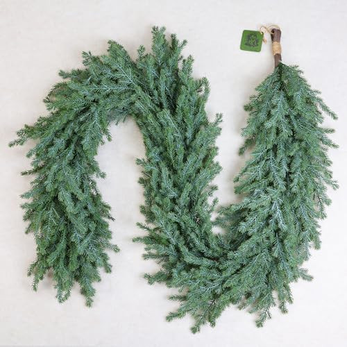 Norfolk Pine Garland – 6FT Artificial Christmas Garland, Greenery Garland for Winter Holiday Decorations, Indoor Outdoor Use on Mantel, Table, Wall or Door | Amazon (US)
