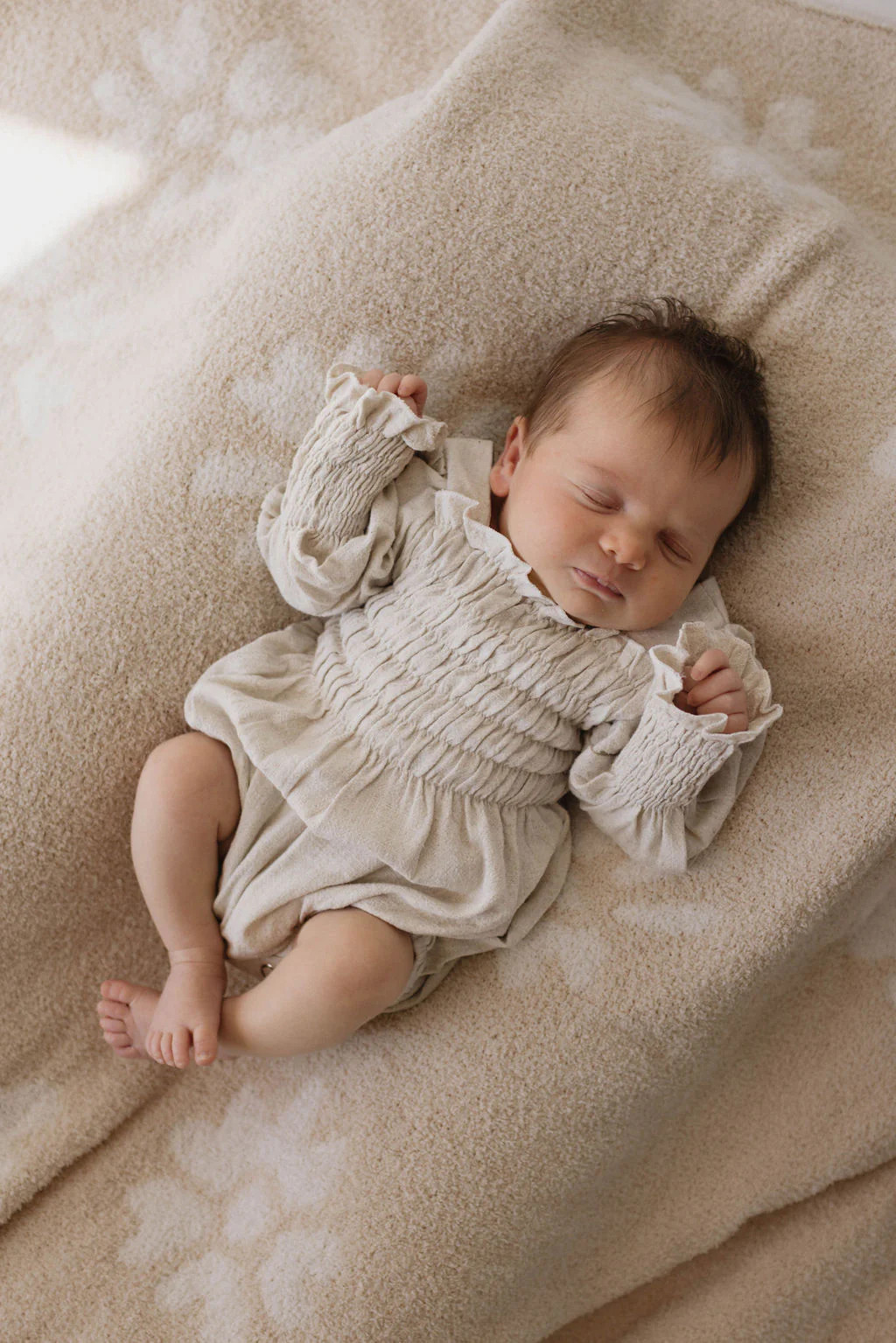 Baby Linen Romper | Flax | Forever French