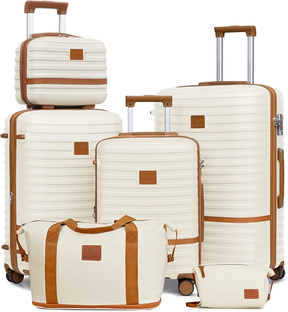 Joyway Luggage Set 3 Piece Suitcase Sets with Spinner Wheel,Hardside Expandable Travel Laggage wi... | Amazon (US)
