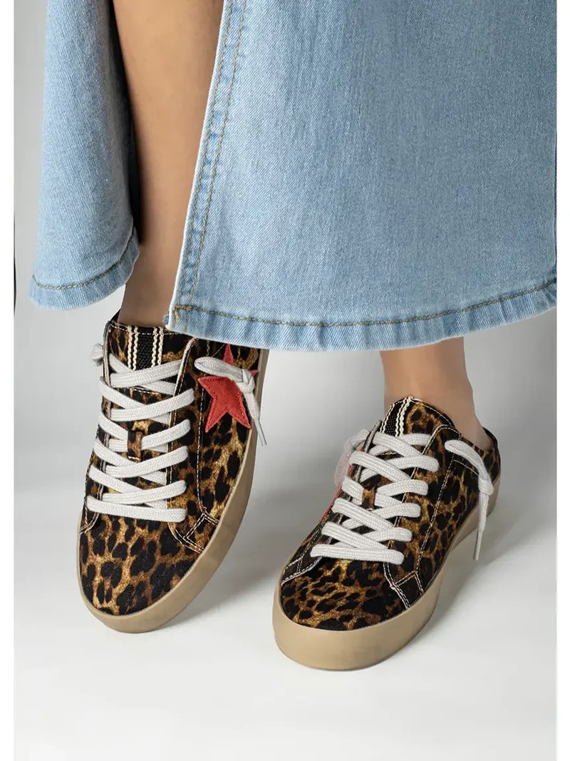 Leopard Star Slip On Sneaker | Izzy and Ivy Boutique