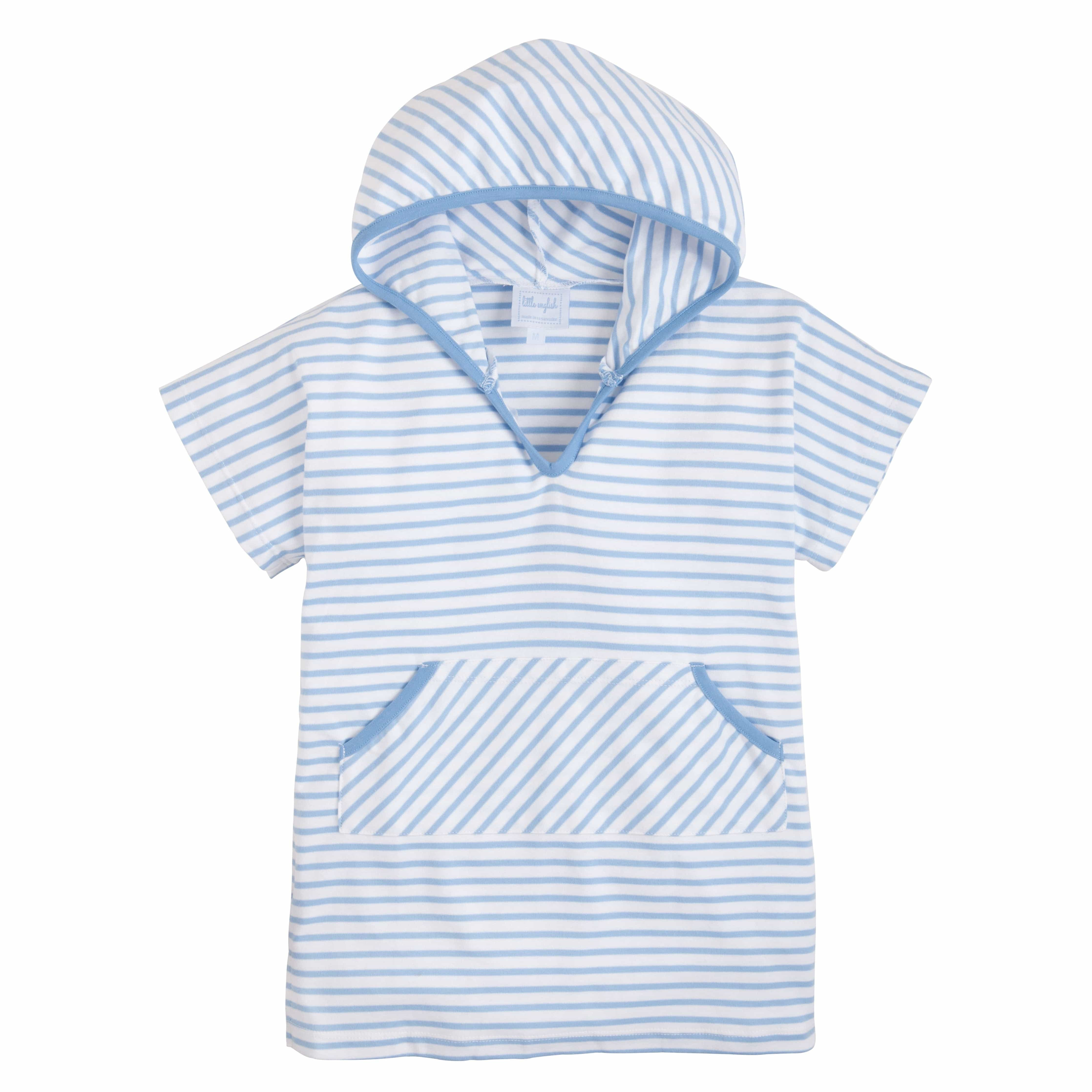 Boy's Blue Beach Popover - Kids Swim Cover Up | Little English
