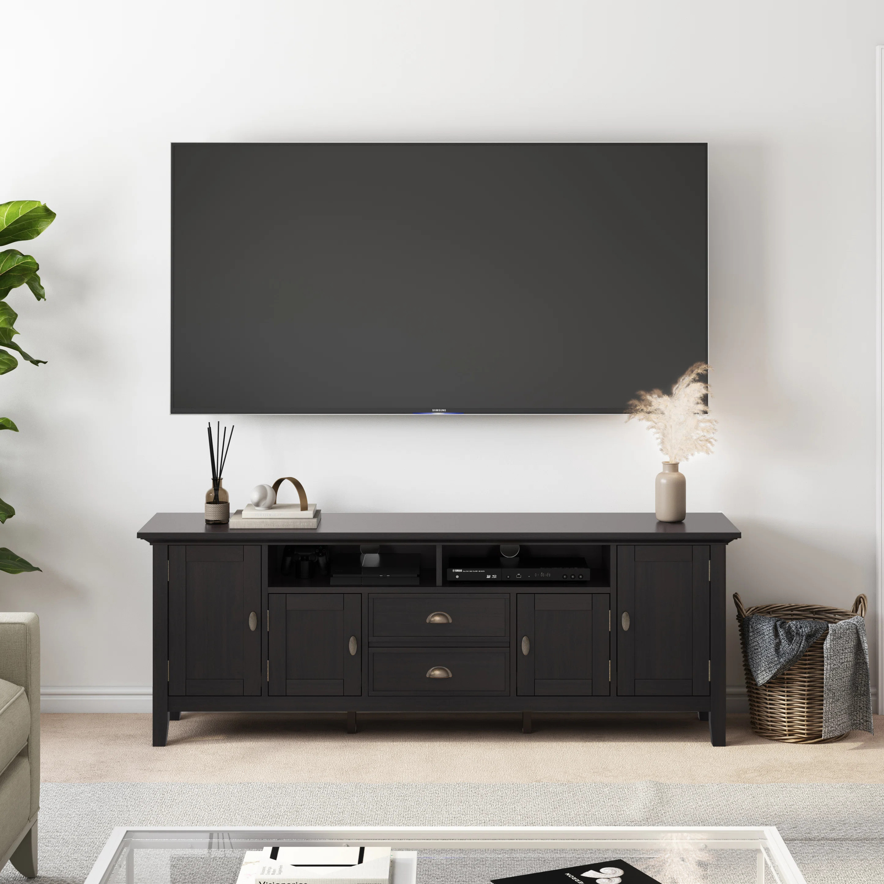 Simpli Home Redmond Solid Wood TV Stand for TVs up to 70" & Reviews | Wayfair | Wayfair North America