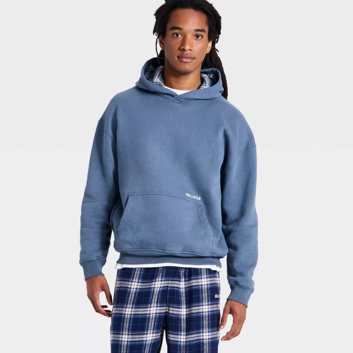 Men's Fleece Hoodie - Blue M The Hollister Collection at Target | Target