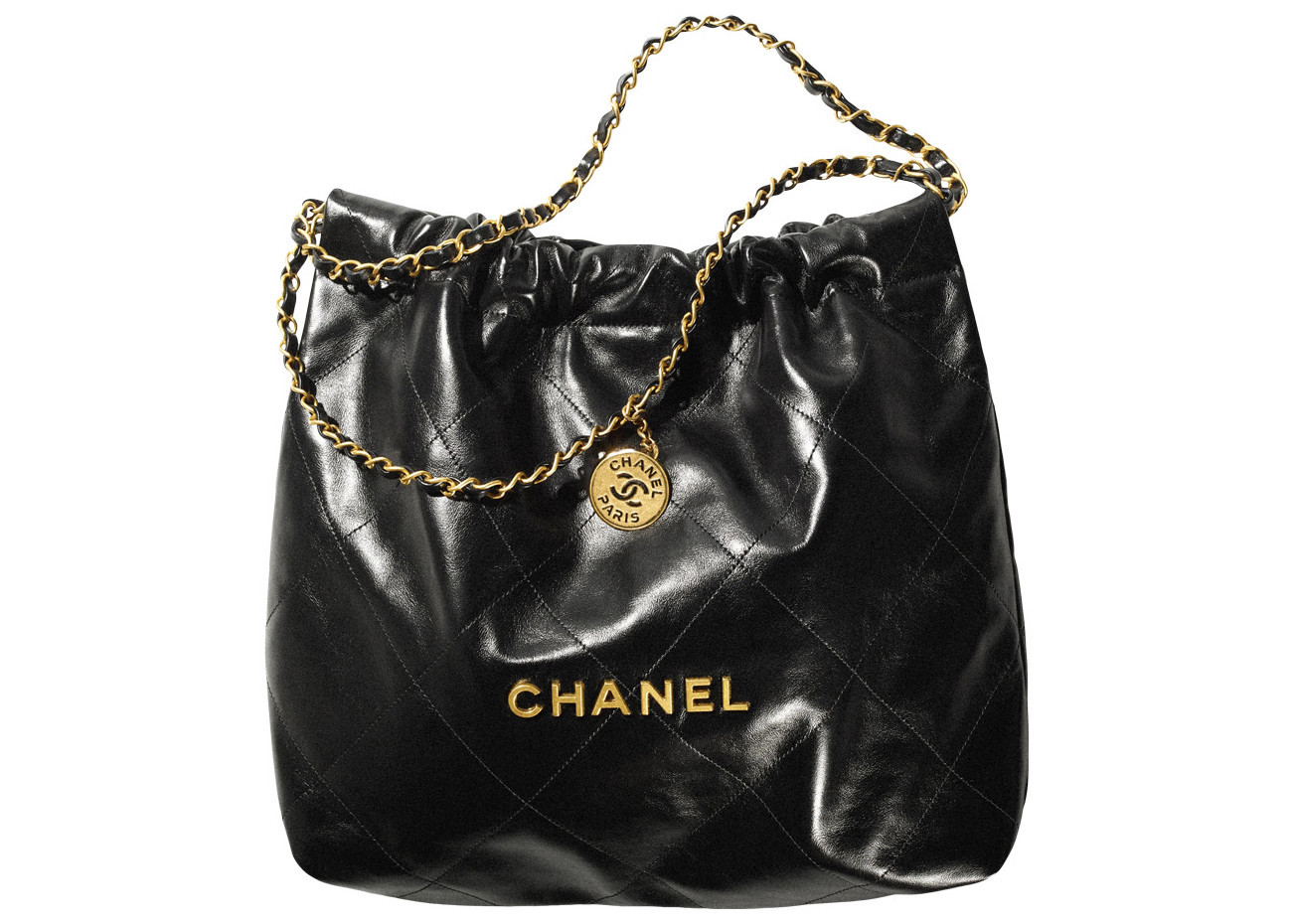 Women's Chanel 22 Handbag 22S Calfskin in Black | StockX