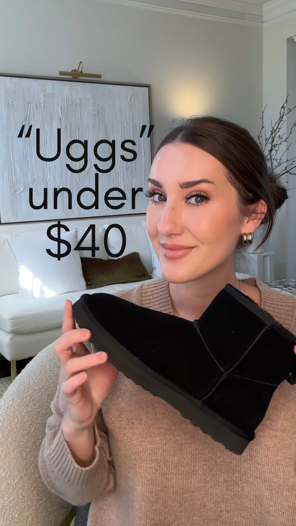 These boots are better than Uggs… and under $40. So comfortable and the quality is amazing. They come in so many colors too. 
Fit tts 