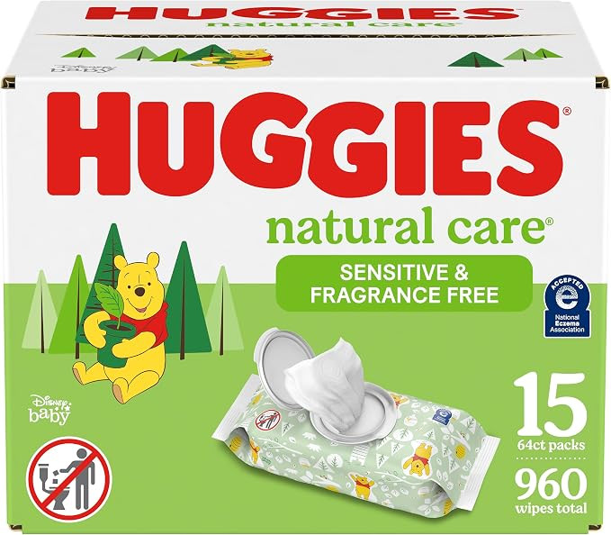 Huggies Natural Care Sensitive Baby Wipes, Unscented, Hypoallergenic, 99% Purified Water, 15 Flip... | Amazon (CA)