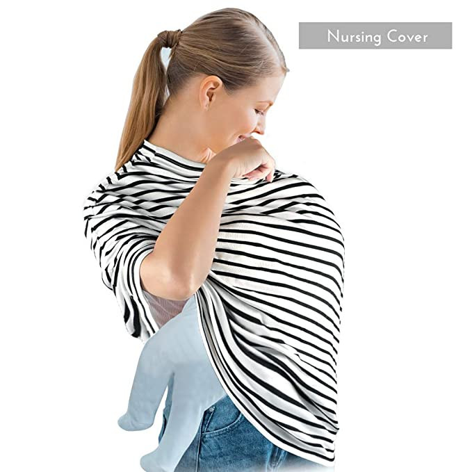 Yoofoss Nursing Cover Breastfeeding Scarf - Baby Car Seat Covers, Infant Stroller Cover, Strechy ... | Amazon (US)