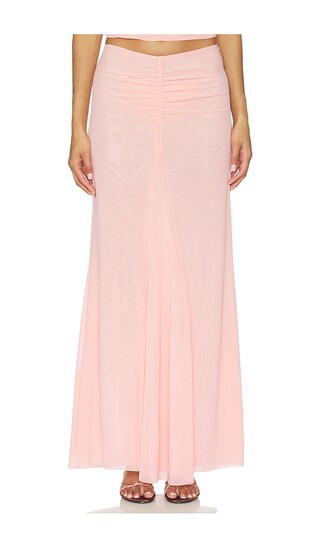 MAJORELLE Chantal Maxi Skirt in Rose. - size M | Revolve Clothing (Global)