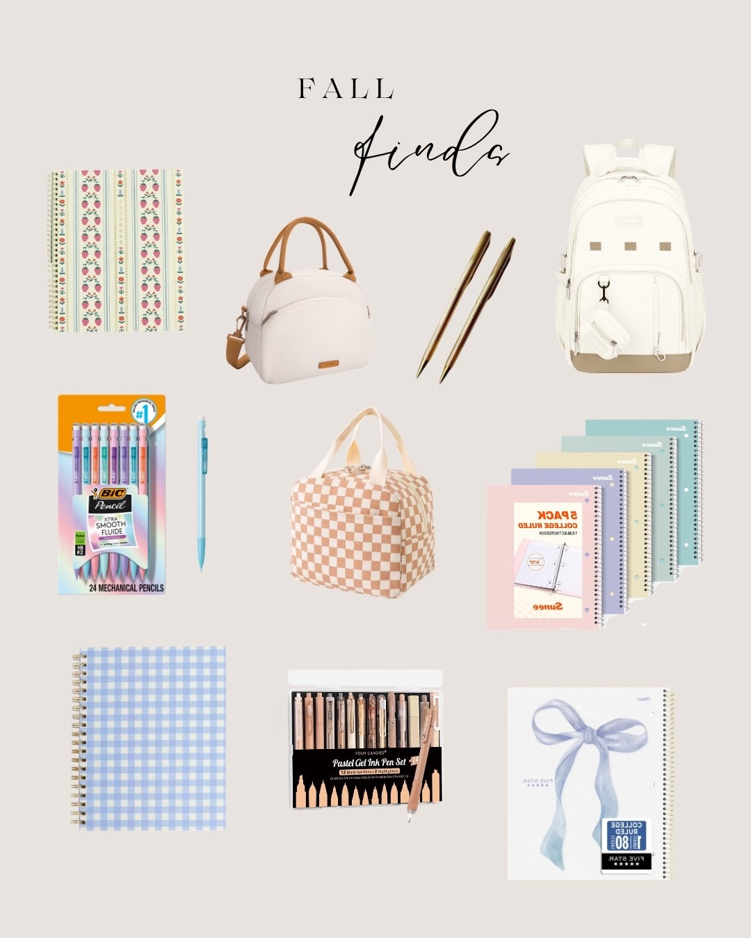 Wallmart fall finds: school supplies