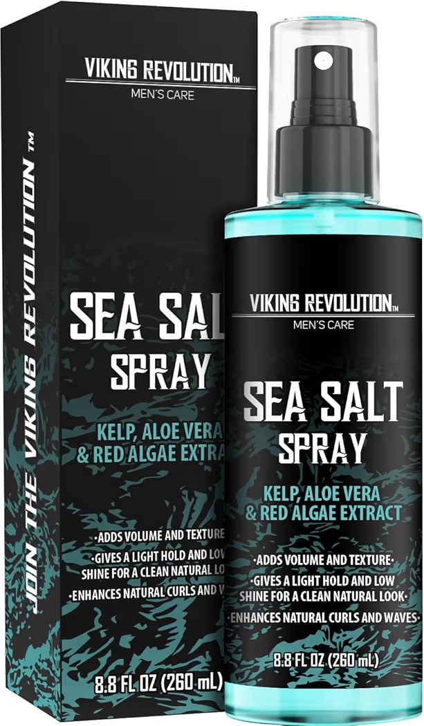 Viking Revolution Sea Salt Spray for Men - Hair Texturizing Spray with Kelp, Aloe Vera and Red Al... | Amazon (US)