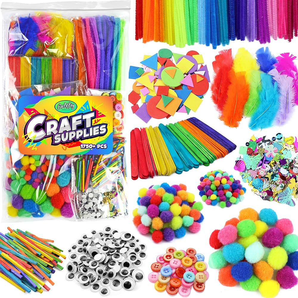 Carl & Kay Arts & Crafts Supplies Kits & Materials Set for Kids, Toddler | Amazon (US)