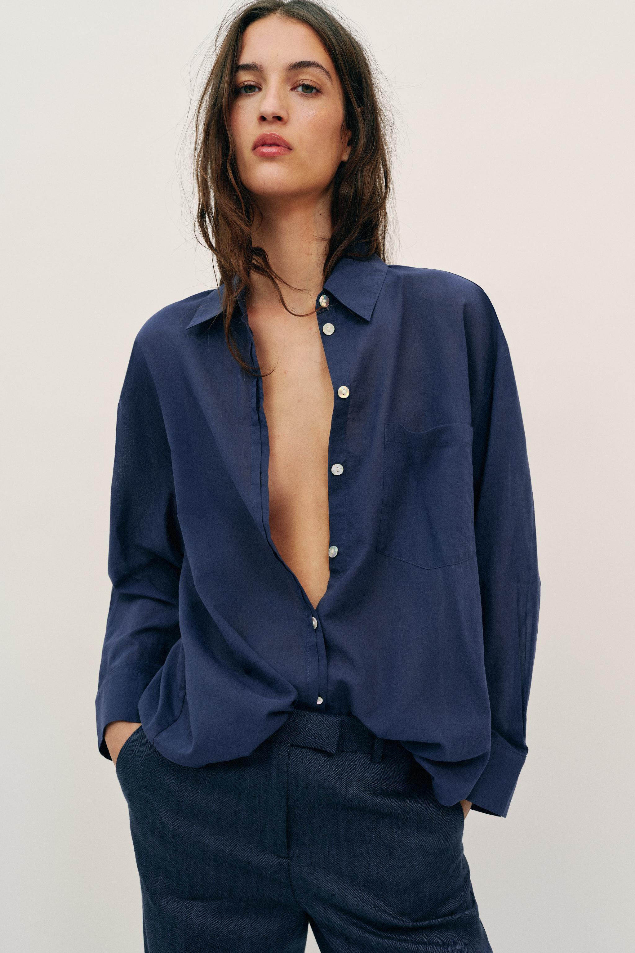 OVERSIZED COTTON SHIRT | Zara US