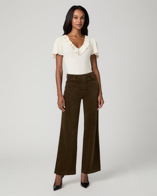 Anessa 31 Inch Wide Leg Jean - Fern Corduroy | Paige