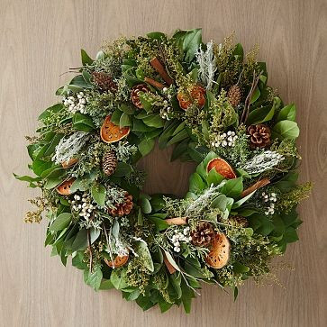 Dried Quince Wreath | West Elm (US)