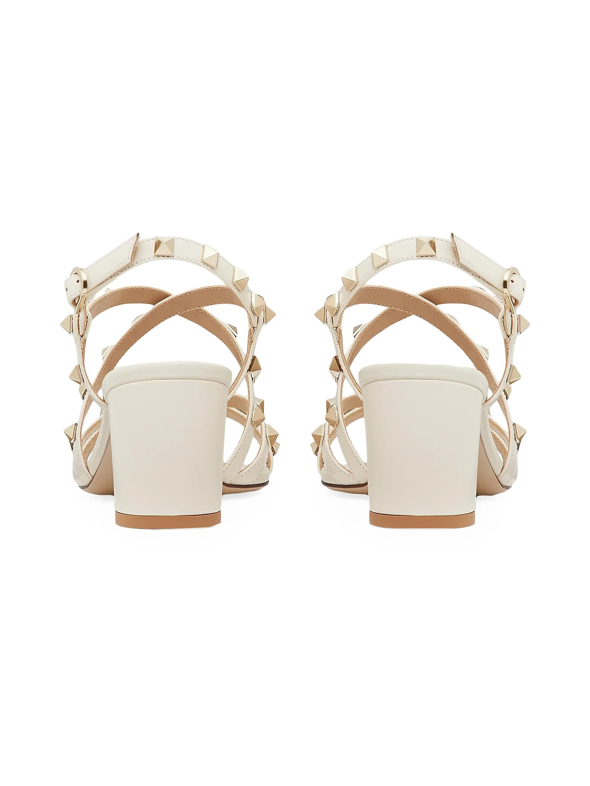 Rockstud Calfskin Sandals 60MM | Saks Fifth Avenue