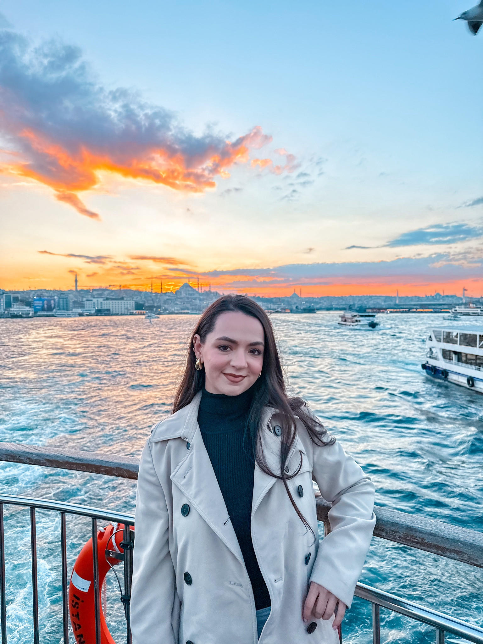 I wore this black turtle neck sleeveless top  and trench coat on my trip to Istanbul. I linked similar coats! Vacation outfit. Coats. Winter outfit. Spring outfit. Travel outfit. 

#LTKfindsunder100 #LTKtravel 

#LTKSeasonal