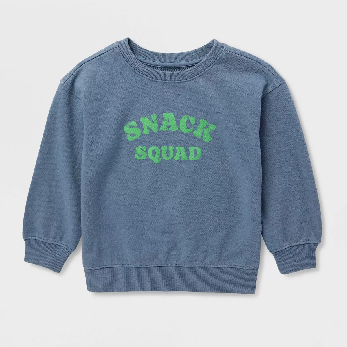 Toddler Boys' Snack Squad Crewneck Sweatshirt Cat & Jack™ Blue 5T | Target