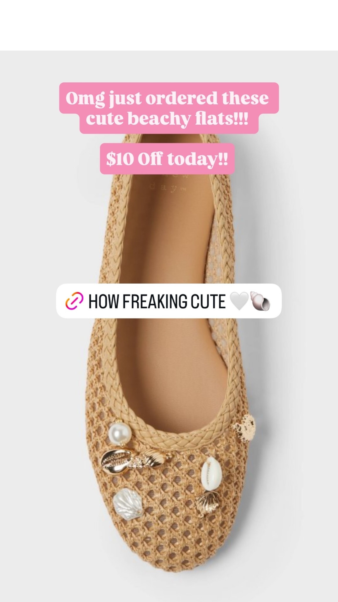 Omg just ordered these cute beachy flats!!! 

$10 Off today!!