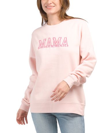 Mama Tonal Embroidered Sweatshirt | TJ Maxx
