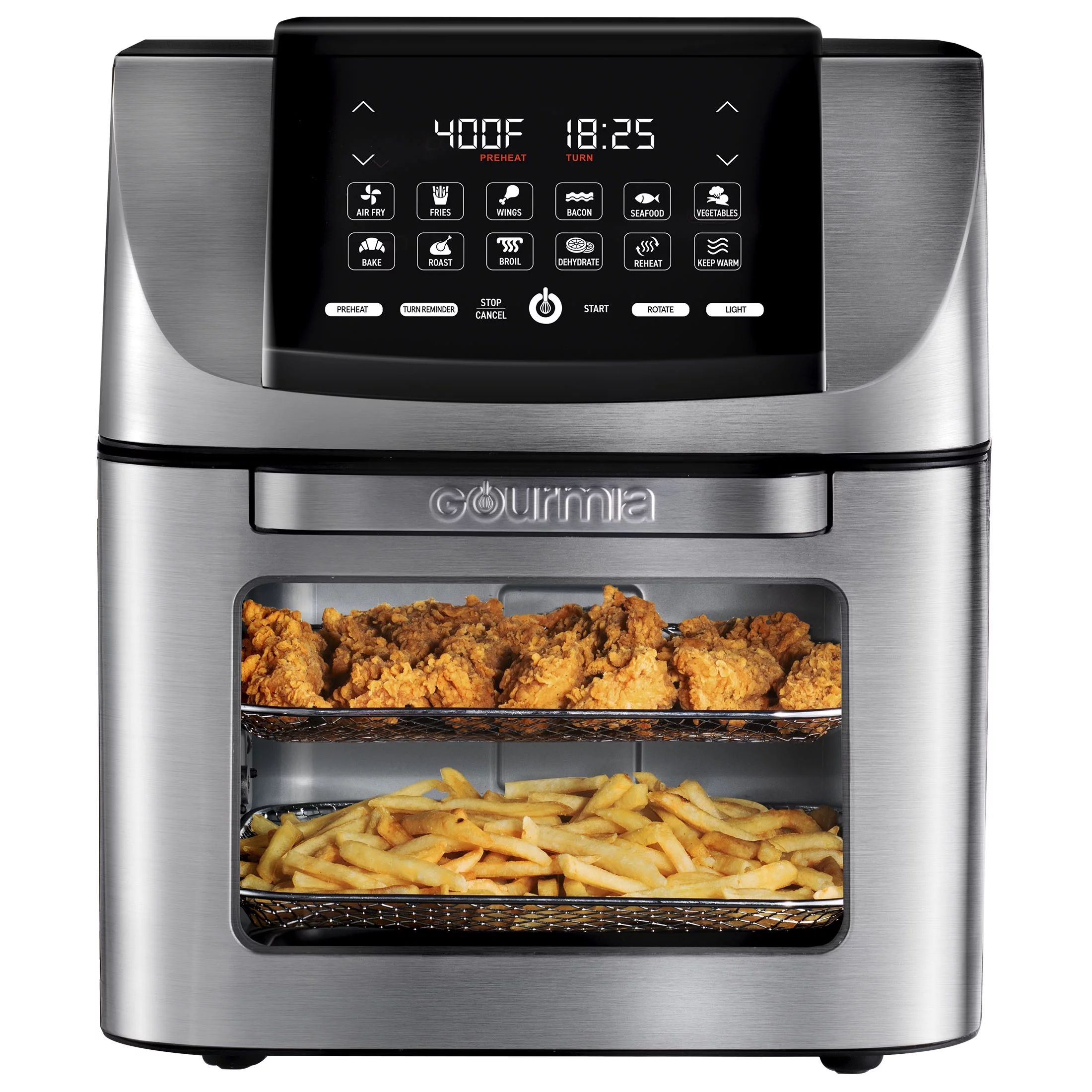 Gourmia All-in-One 14 QT Air Fryer, Oven, Rotisserie, Dehydrator with 12 Cooking Functions | Walmart (US)