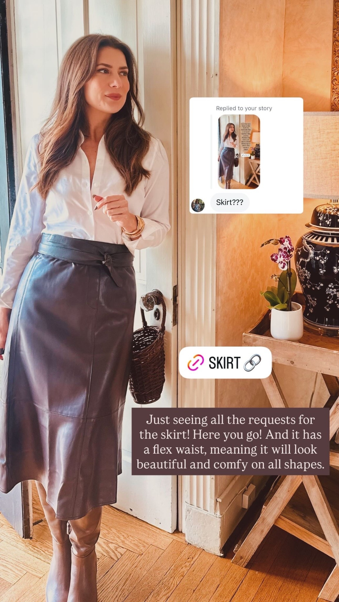 From this fall's J Jill campaign. You will never buy another white shirt again after you've discovered their no-iron masterpiece  