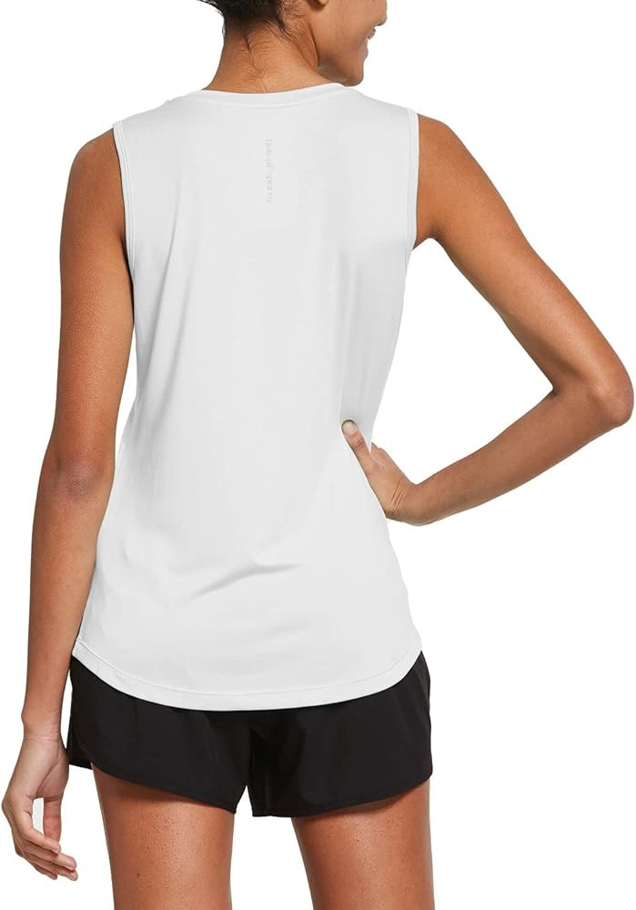 BALEAF Workout Tank Tops for Women Sleeveless Running Loose Fit Yoga Tops Active Shirts Picklebal... | Amazon (US)