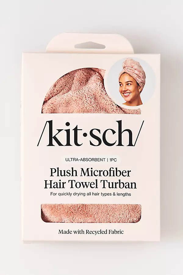 Plush Microfiber Hair Towel Turban | Anthropologie (US)