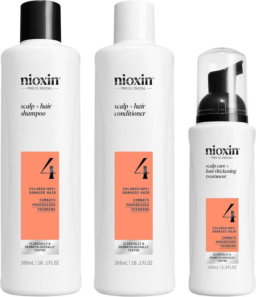 Nioxin Scalp + Hair Thickening System Kits | For Natural, Colored, & Damaged Hair with Light to P... | Amazon (US)