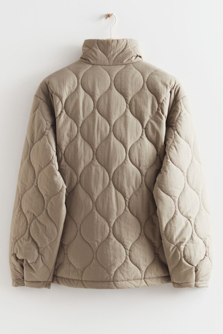 Oversized Wave Quilted Jacket | H&M (DE, AT, CH, DK, NL, NO, FI)