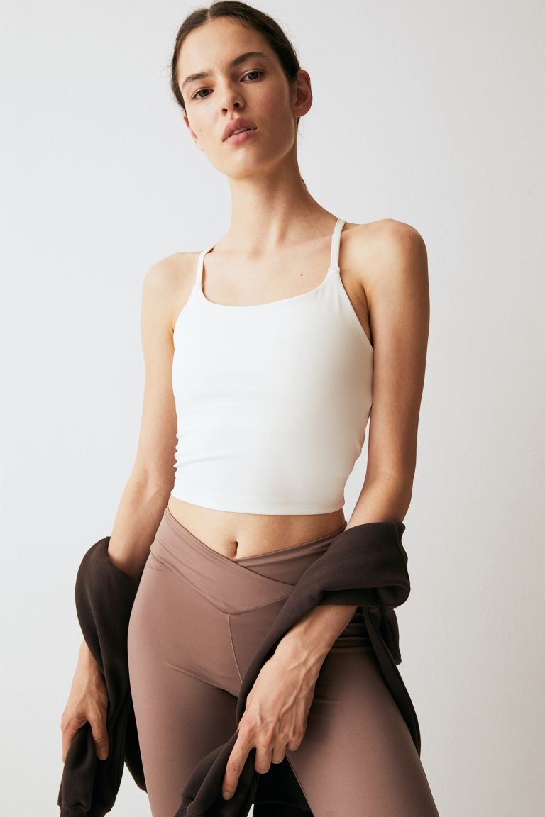 DryMove™ Cropped sports vest top | H&M (UK, MY, IN, SG, PH, TW, HK)