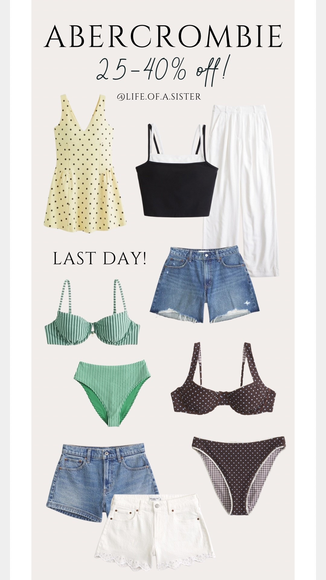 Last day of the Abercrombie sale! 25-40% off!

#LTKootd #LTKgrwm #LTKSaleAlert