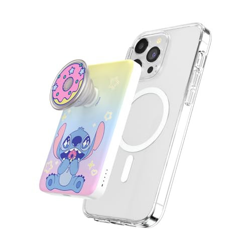 PopSockets PowerPack for MagSafe, Portable Phone Charger, Magnetic Wireless Portable Charger, 5000mAh - Stitch Snack Attack | Amazon (US)