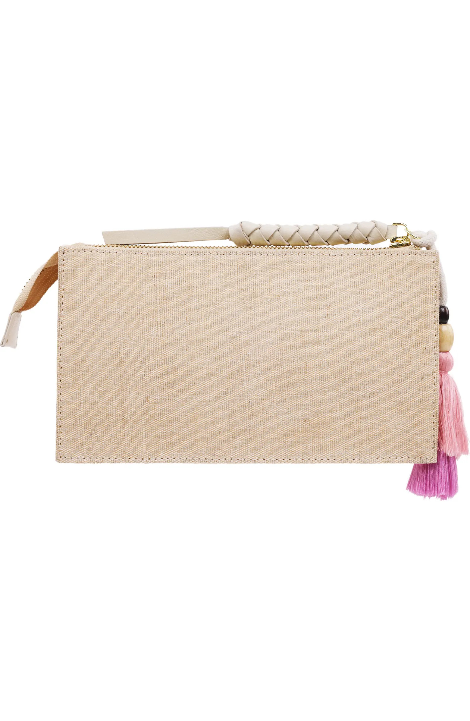 Zip Top Embroidered Floral Clutch | Nordstrom