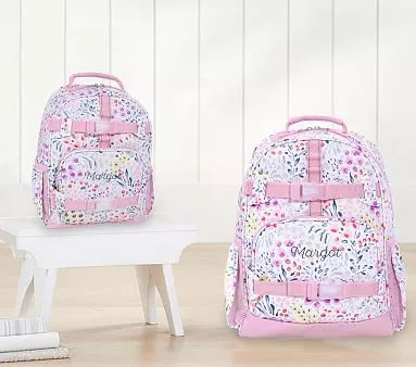 Mackenzie Lavender Floral Blooms Backpacks