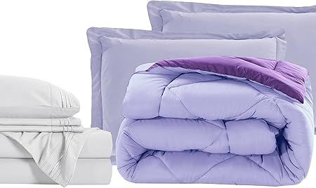 Elegant Comfort 7-Piece Bed-in-a-Bag Comforter & Sheet Set- Luxurious 1500 Thread Count 7-Piece T... | Amazon (US)