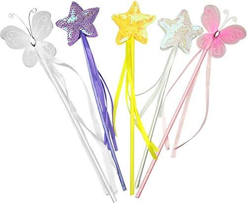PiPiHa Princess Wand Kit for Girls Magical Toy Wands for Dress Up Halloween Costume Magic Shows C... | Amazon (US)