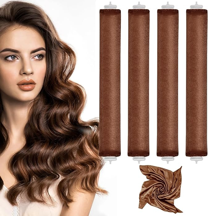 Heatless Curlers, Heatless Curls Overnight Set for Women, Soft Hair Curlers to Sleep In, Jumbo No... | Amazon (US)