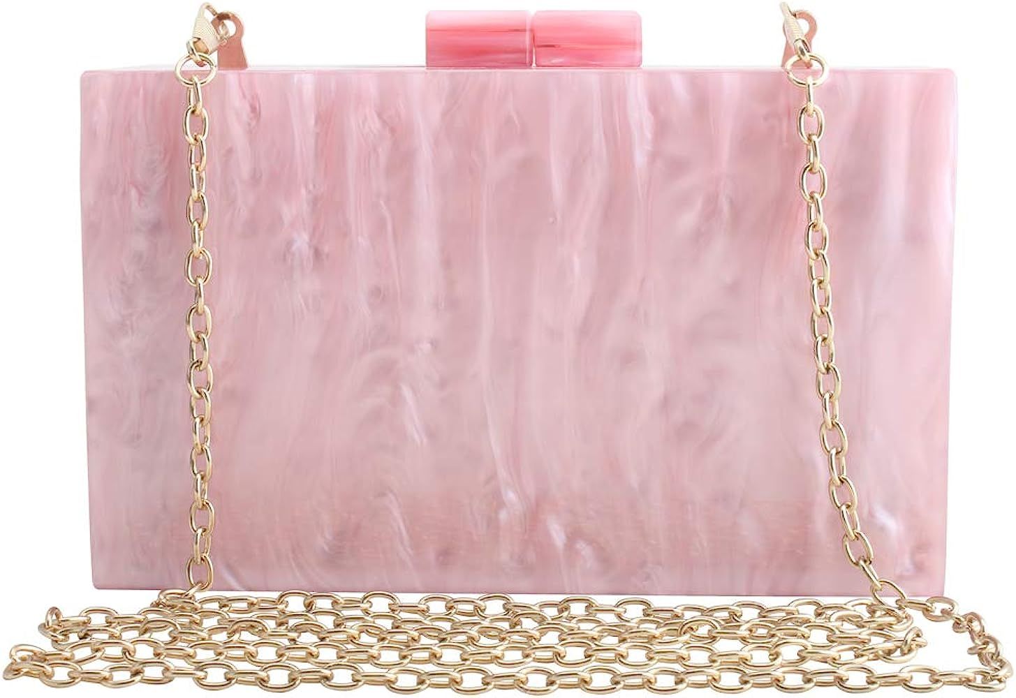 Acrylic Clutch Bags Purse Perspex Bag Handbags for Women | Amazon (US)