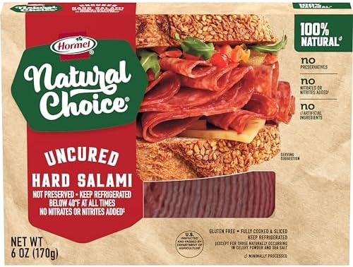 HORMEL NATURAL CHOICE Uncured Hard Salami, 6 Oz. | Amazon (US)