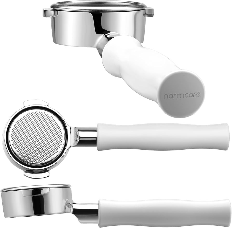 Normcore 58mm Bottomless Portafilter - Bottomless Naked Portafilter - Non-stick coating White - C... | Amazon (US)