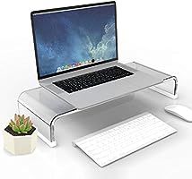 Richboom Clear Acrylic Monitor Stand with Silicone Anti-Slip Case, Monitor Riser 20.5 x 8 x 3.5 i... | Amazon (US)