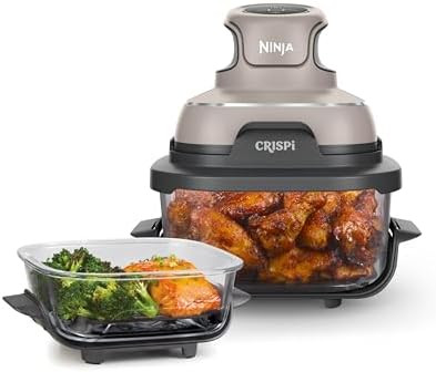 Ninja Crispi Air Fryer, Microwave, Freezer & Dishwasher Safe, Non Toxic Glass Portable Cooking Sy... | Amazon (US)
